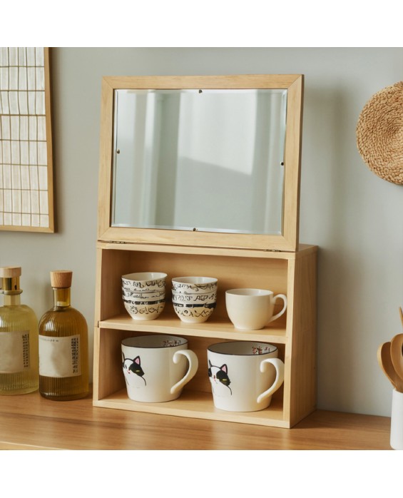 Log Tableware Storage Rack