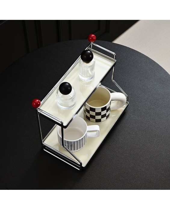 Double-Layer Rack For Kitchen Seasonings