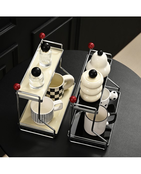 Double-Layer Rack For Kitchen Seasonings