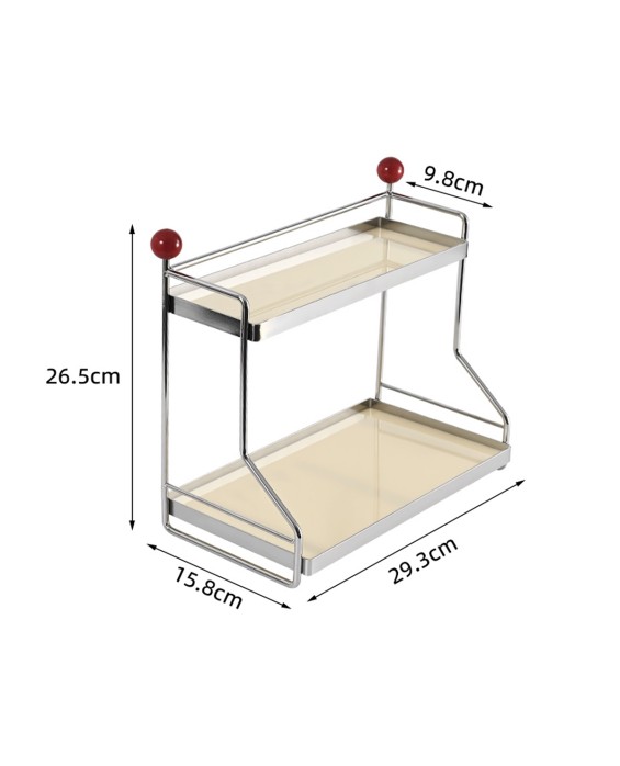 Double-Layer Rack For Kitchen Seasonings
