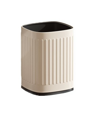Cream White Double-Layer Direct Throw Trash Can