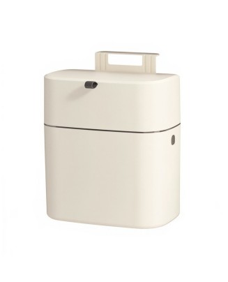 Wall-Mounted Trash Can With Lid