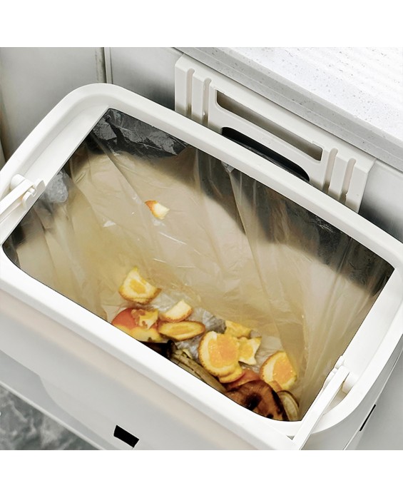 Wall-Mounted Trash Can With Lid
