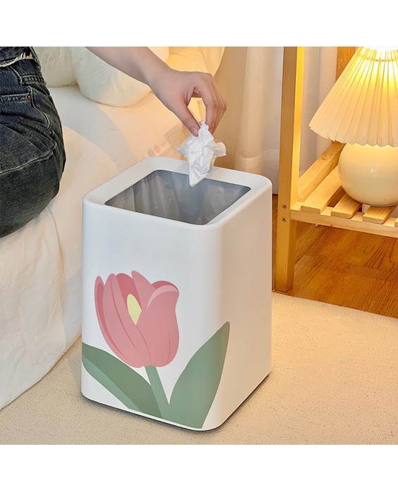 Tulip Double-layer Trash Can