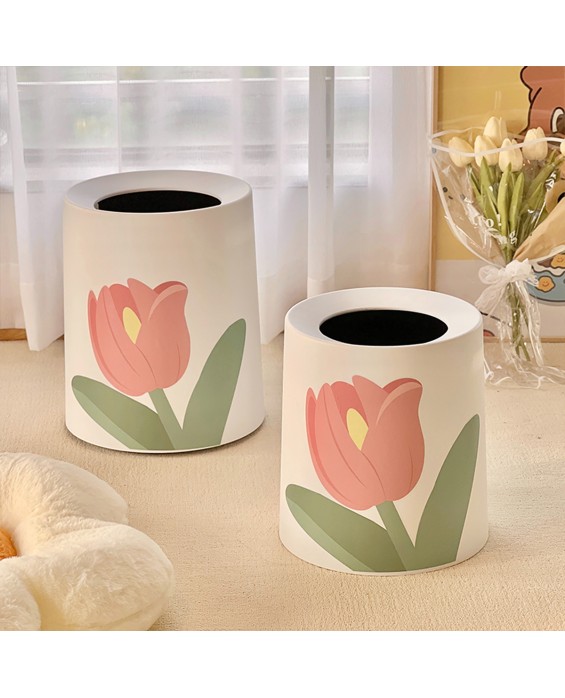 Tulip Double-layer Trash Can