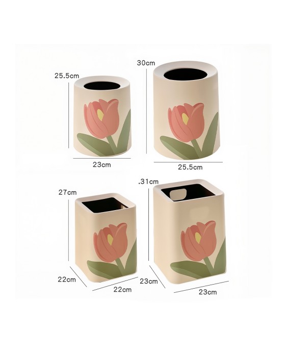 Tulip Double-layer Trash Can