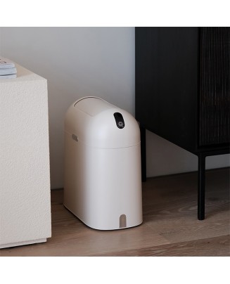 Long Cylindrical Sensor Trash Can
