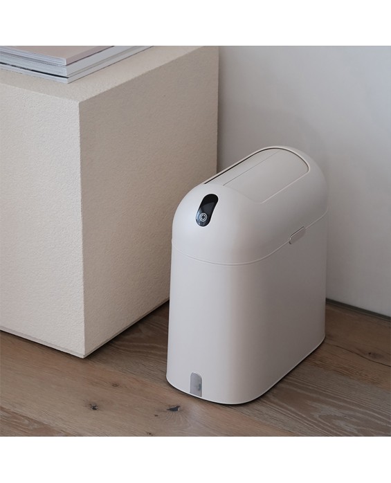 Long Cylindrical Sensor Trash Can