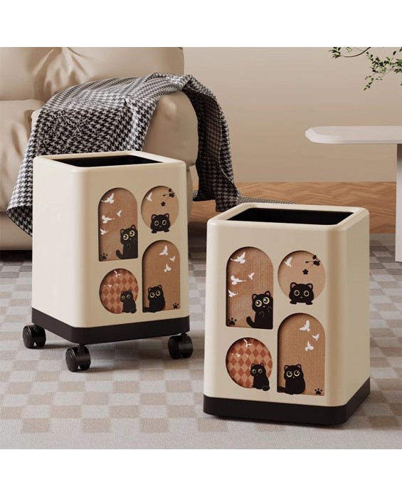 High-Value Kitten Household Trash Can
