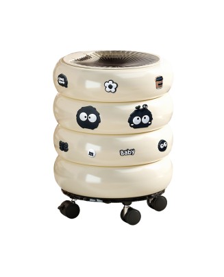 Push-Type Cylindrical Trash Can
