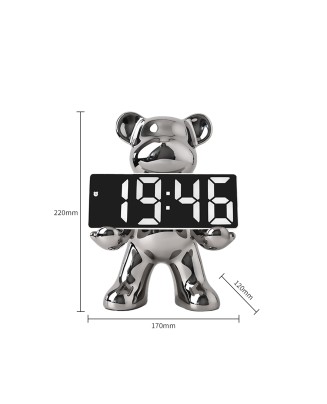 Violent Bear Desktop Clock