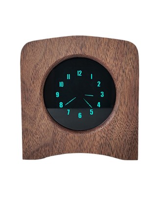 Solid Wood Fluorescent Screen Pointer Clock