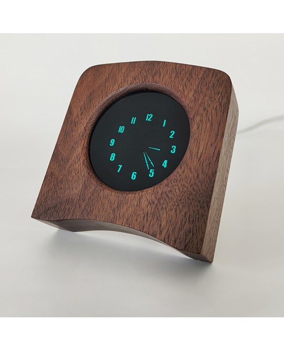 Solid Wood Fluorescent Screen Pointer Clock