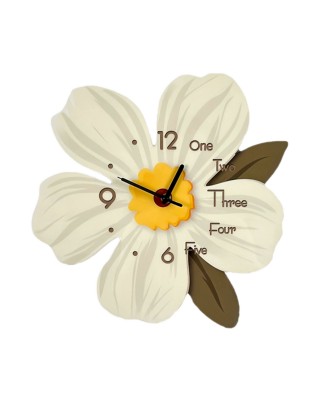 Simple And Light Luxury Flower Wall Clock
