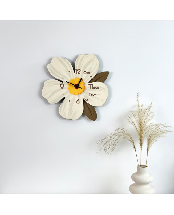 Simple And Light Luxury Flower Wall Clock