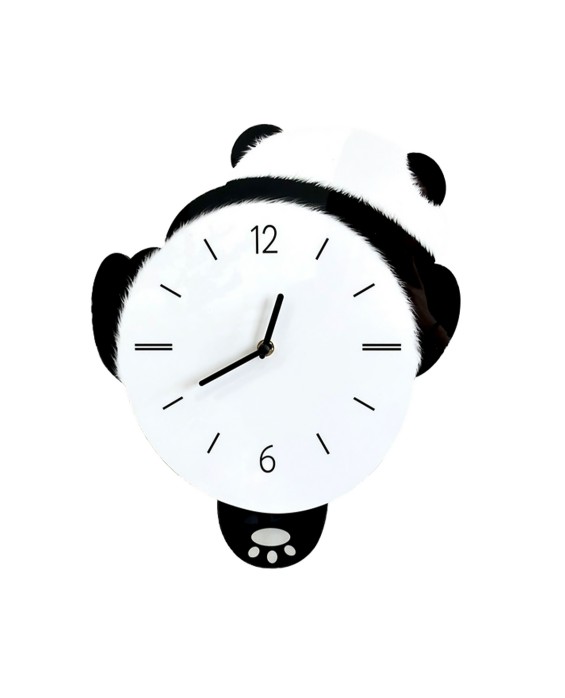 Panda Swinging Wall Clock