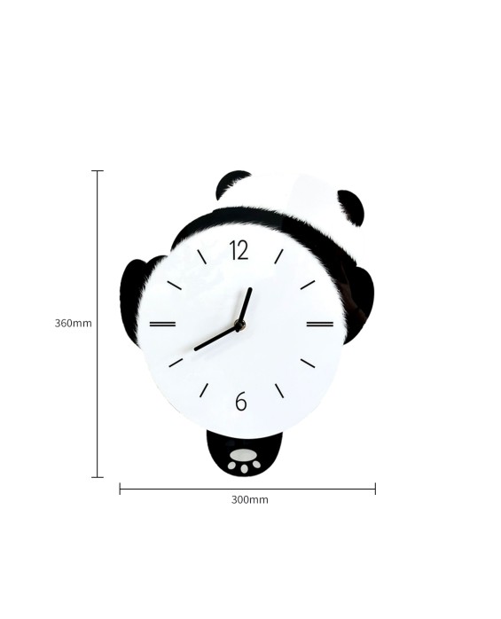 Panda Swinging Wall Clock
