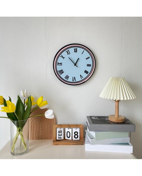 2D Circular Cartoon Wall Clock