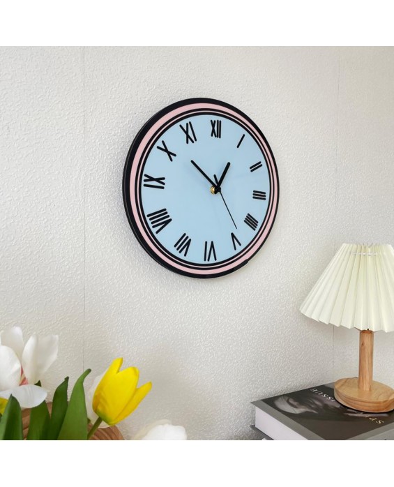 2D Circular Cartoon Wall Clock