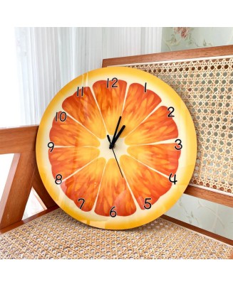 Orange Fruit Creative Wall Clock