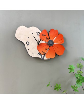 Modern Home Flower Wall Clock