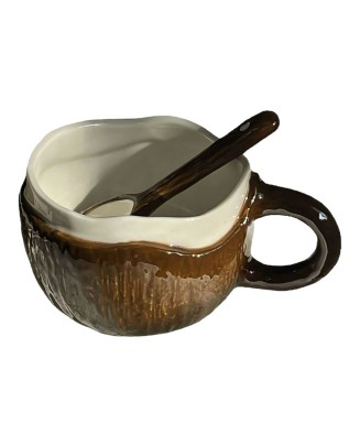 Simulated Coconut Shell Mug