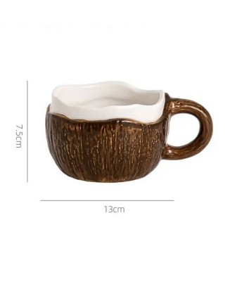Simulated Coconut Shell Mug