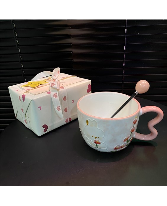 Rabbit Love Handle Mug