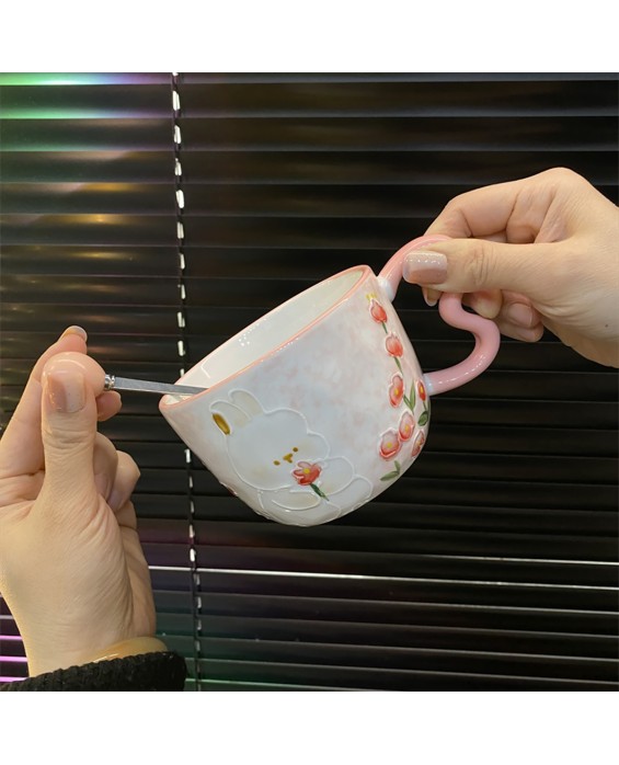 Rabbit Love Handle Mug