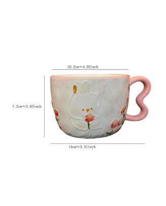Rabbit Love Handle Mug