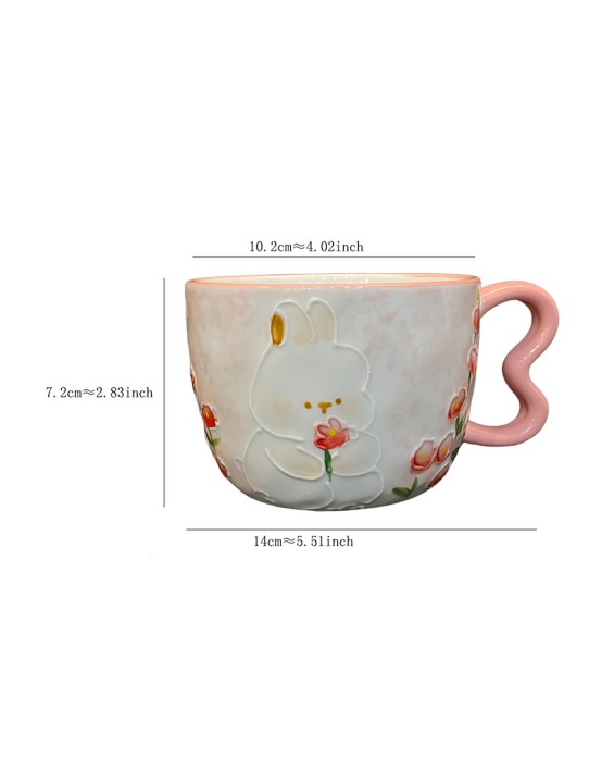 Rabbit Love Handle Mug