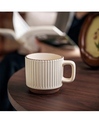 High-Value Vertical Grain Mug
