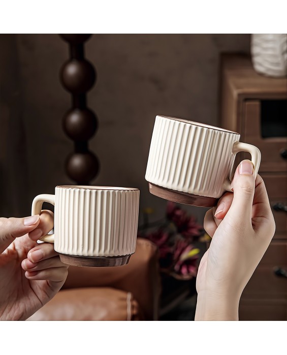 High-Value Vertical Grain Mug