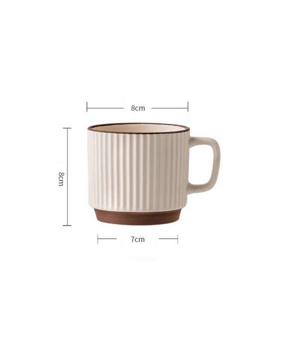 High-Value Vertical Grain Mug