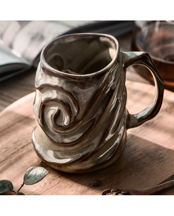 High-Value Vortex Relief Mug