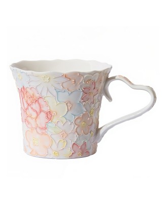 Flower Underglaze Color Mug