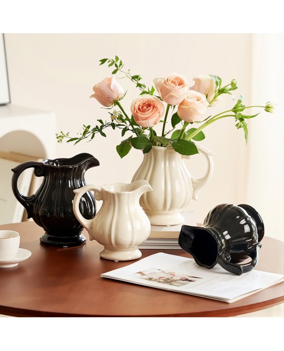 Ceramic Portable Milk Jug Vase