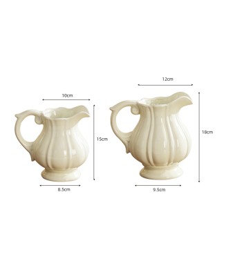 Ceramic Portable Milk Jug Vase