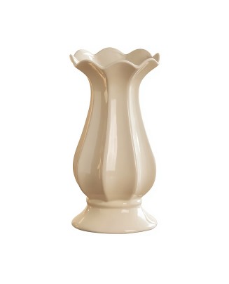 Simple Cream Ceramic Vase