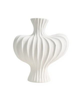 Irregular-Shaped Big-Bellied Ceramic Vase