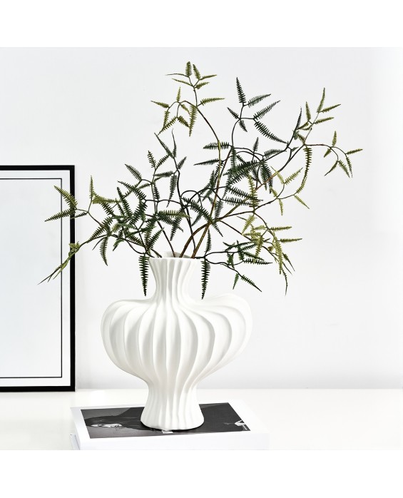 Irregular-Shaped Big-Bellied Ceramic Vase