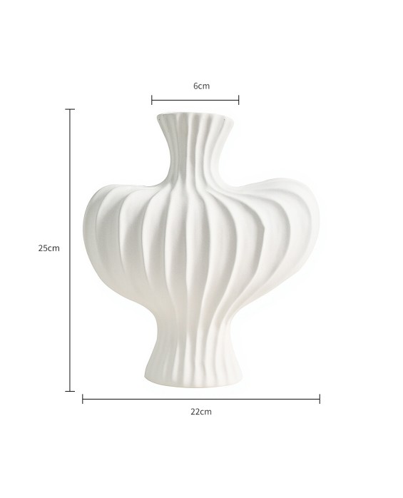Irregular-Shaped Big-Bellied Ceramic Vase