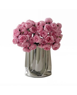 Light Luxury Electroplated Ceramic Vase