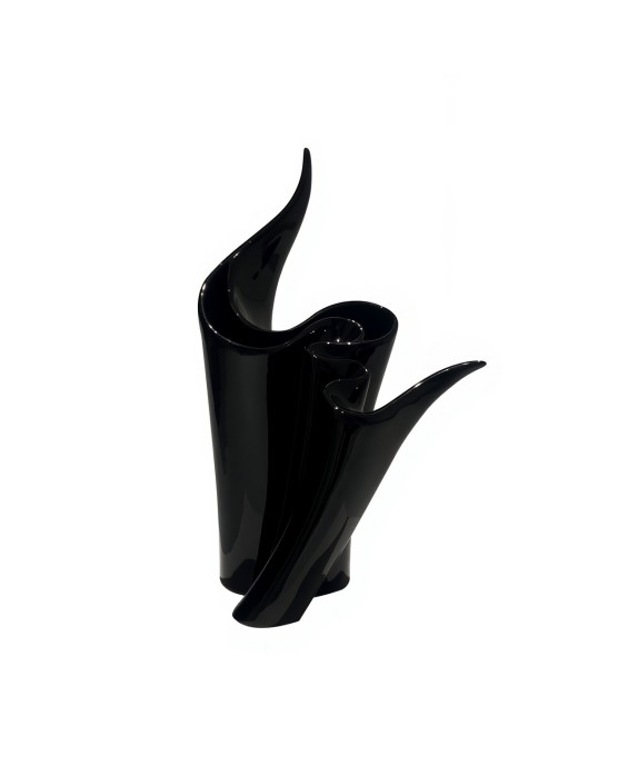 Black Irregular Vase