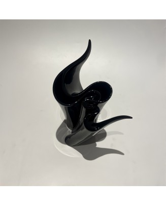 Black Irregular Vase