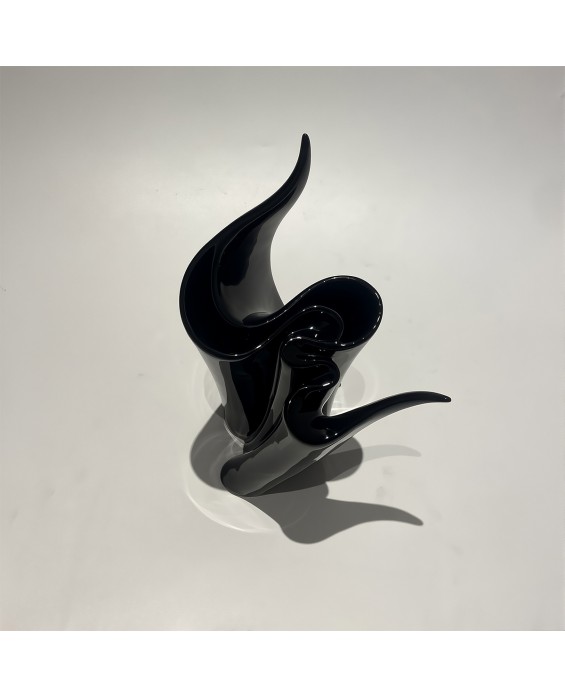 Black Irregular Vase