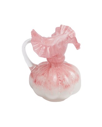 Pink Cream Style Glass Vase