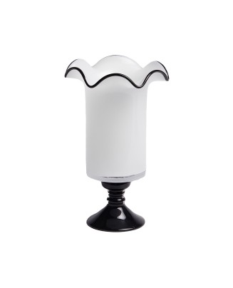 Corrugated Mouth Goblet Glass Vase
